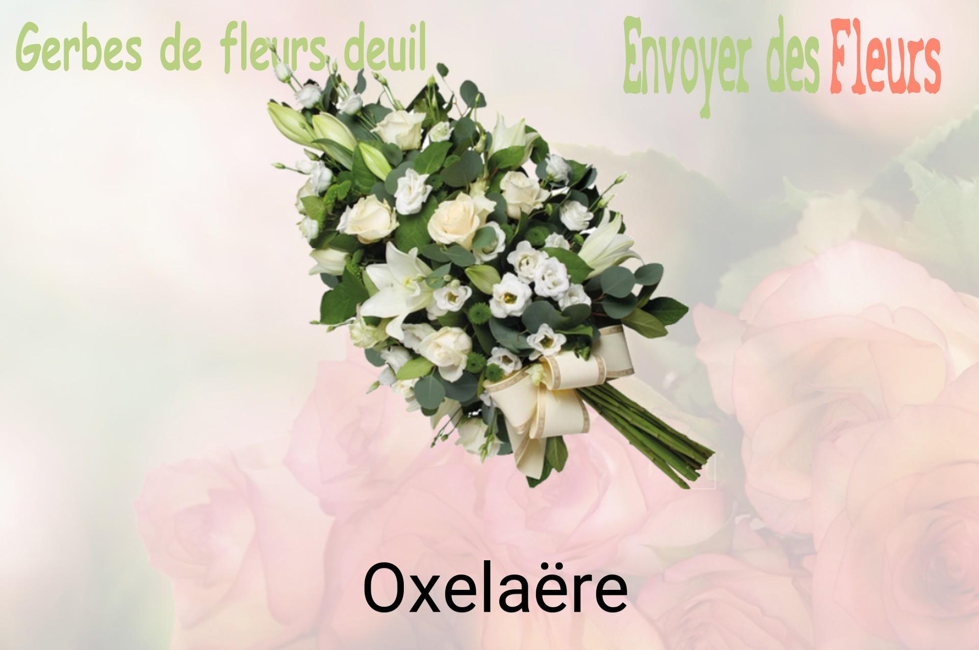 Gerbe de fleurs de deuil livrée à Oxelaëre